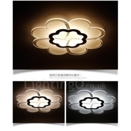 Designer Touch Decorative Modern Contemporary Integrated Metal Flush Mount Light