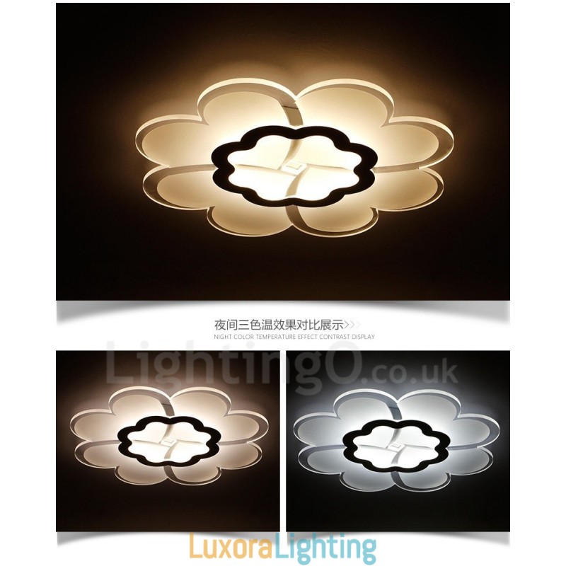 Designer Touch Decorative Modern Contemporary Integrated Metal Flush Mount Light