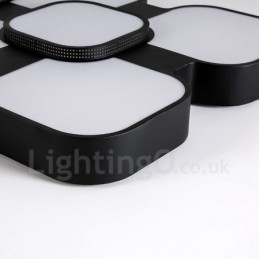 Designer Touch Decorative Modern Contemporary Integrated Metal Flush Mount Light