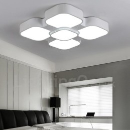Designer Touch Decorative Modern Contemporary Integrated Metal Flush Mount Light