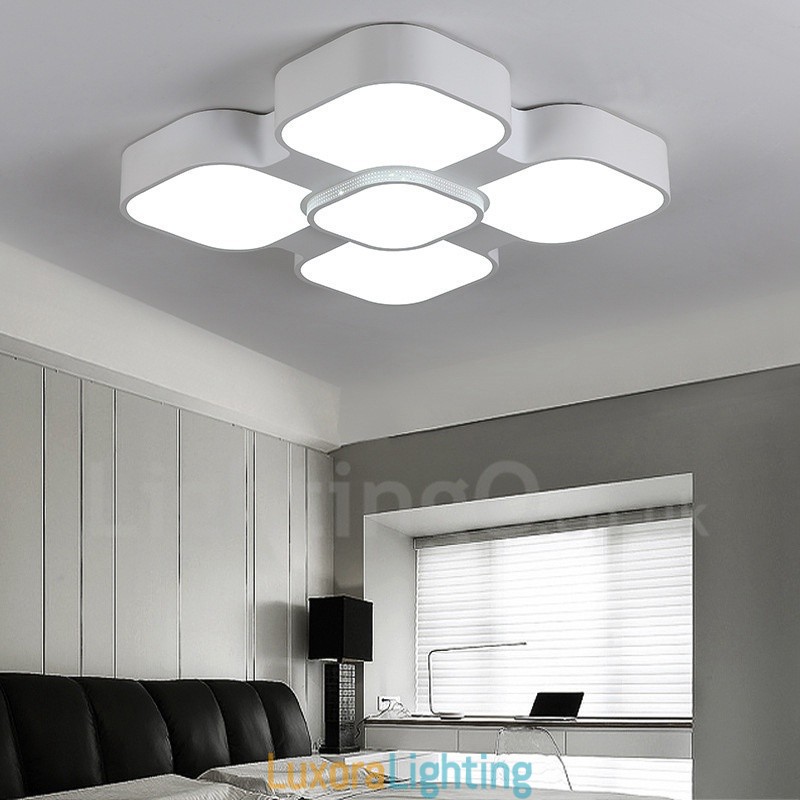 Designer Touch Decorative Modern Contemporary Integrated Metal Flush Mount Light