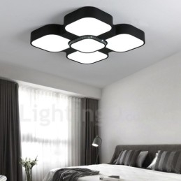 Designer Touch Decorative Modern Contemporary Integrated Metal Flush Mount Light