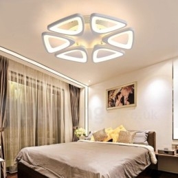 Designer Touch Decorative 6 Light Modern Contemporary Integrated Flush Mount Light