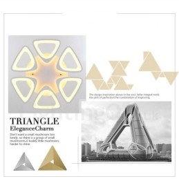 Designer Touch Decorative 6 Light Modern Contemporary Integrated Flush Mount Light