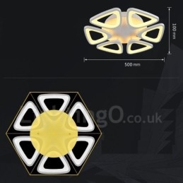 Designer Touch Decorative 6 Light Modern Contemporary Integrated Flush Mount Light