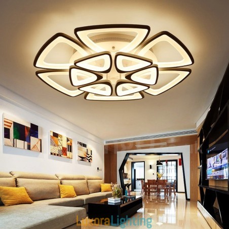 Designer Touch Decorative 12 Light Modern Contemporary Integrated Flush Mount Light