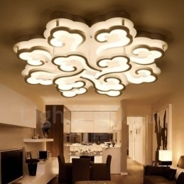 Designer Touch Decorative 12 Light Modern Contemporary Integrated 1Flush Mount Light