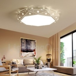 Designer Touch Decorative Modern Contemporary Integrated Metal Flush Mount Light