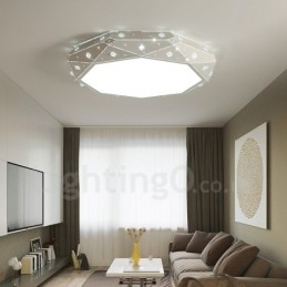 Designer Touch Decorative Modern Contemporary Integrated Metal Flush Mount Light