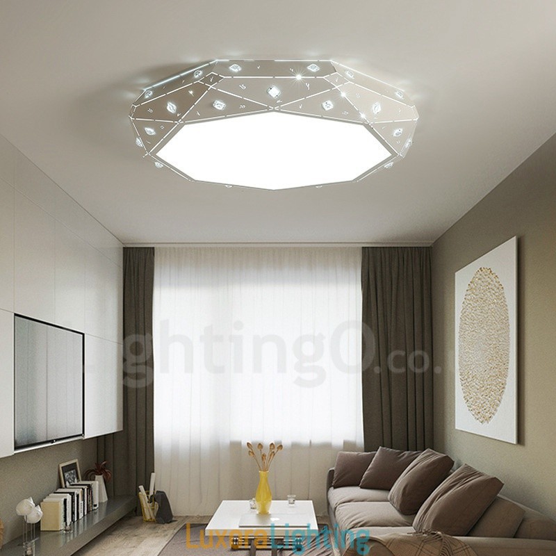 Designer Touch Decorative Modern Contemporary Integrated Metal Flush Mount Light