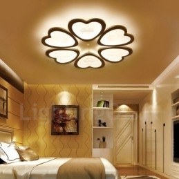 Designer Touch Decorative 6 Light Modern Contemporary Integrated Flush Mount Light