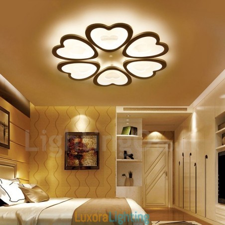 Designer Touch Decorative 6 Light Modern Contemporary Integrated Flush Mount Light