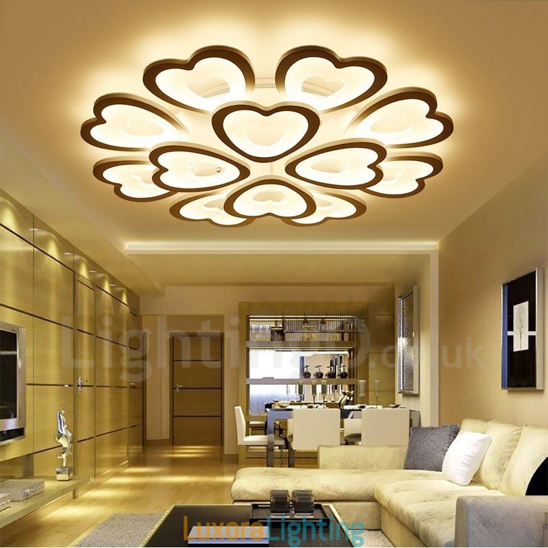 Designer Touch Decorative 12 Light Modern Contemporary Integrated Flush Mount Light