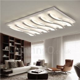 Designer Touch Decorative 6 Light Modern Contemporary Integrated Flush Mount Light