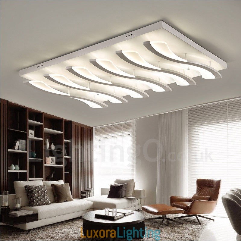 Designer Touch Decorative 6 Light Modern Contemporary Integrated Flush Mount Light