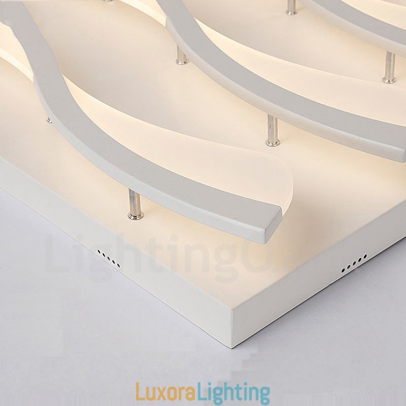 Designer Touch Decorative 6 Light Modern Contemporary Integrated Flush Mount Light