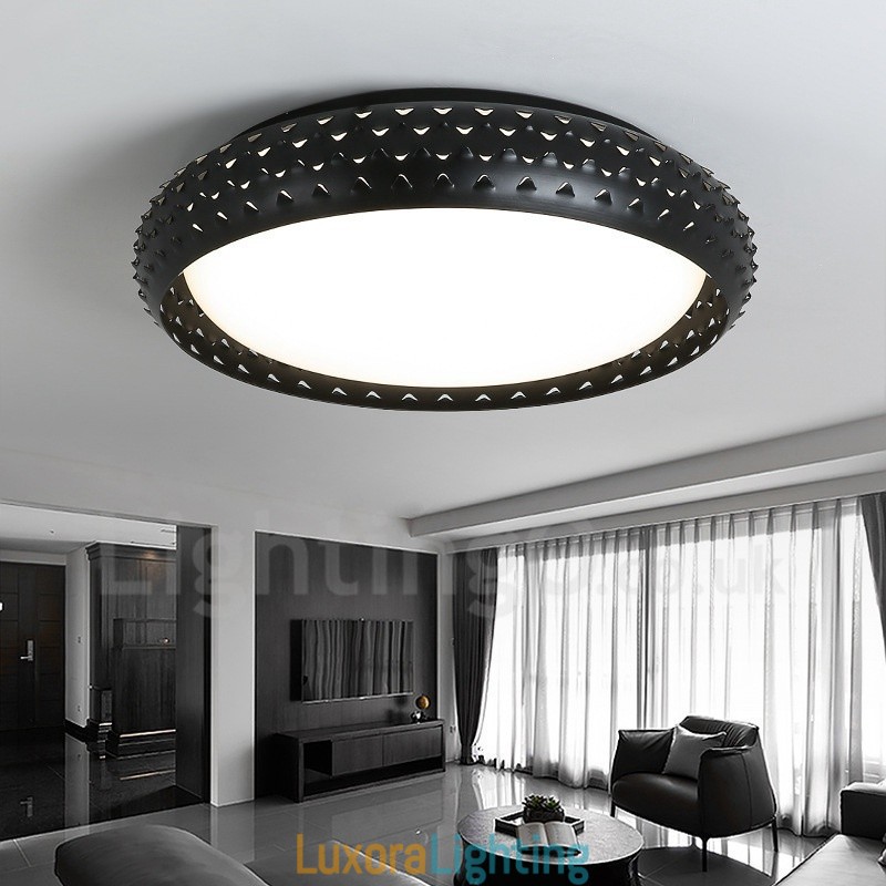 Designer Touch Decorative Modern Contemporary Integrated Metal Flush Mount Light