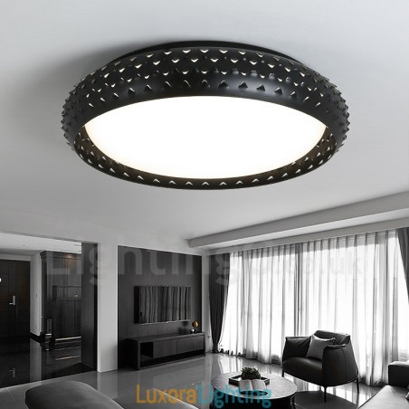 Designer Touch Decorative Modern Contemporary Integrated Metal Flush Mount Light
