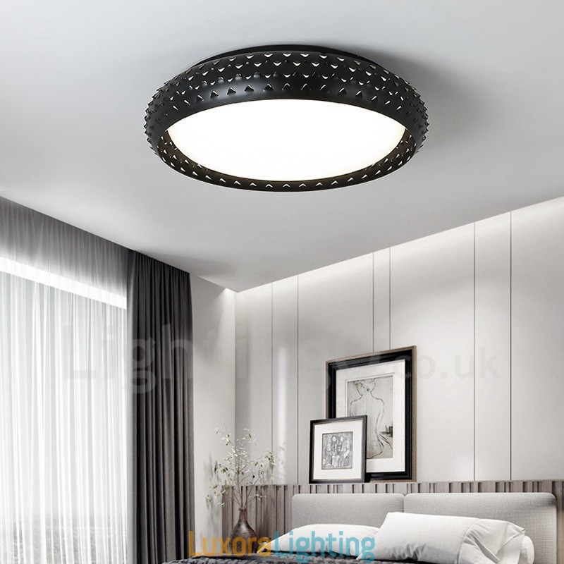 Designer Touch Decorative Modern Contemporary Integrated Metal Flush Mount Light
