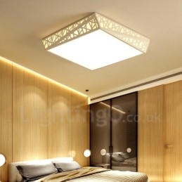Designer Touch Decorative Modern Contemporary Integrated Metal Flush Mount Light