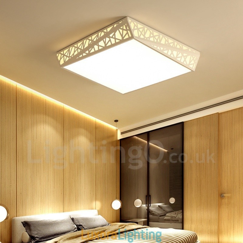 Designer Touch Decorative Modern Contemporary Integrated Metal Flush Mount Light