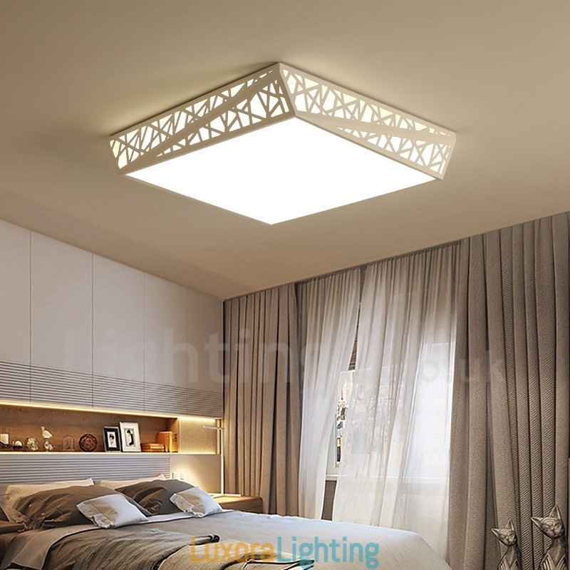 Designer Touch Decorative Modern Contemporary Integrated Metal Flush Mount Light