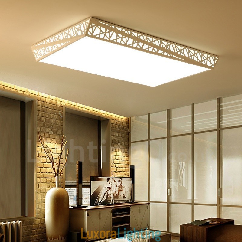 Designer Touch Decorative Modern Contemporary Integrated Metal Flush Mount Light