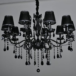 Designer Touch Decorative Chandelier Crystal Modern Contemporary Crystal 10 Light Metal