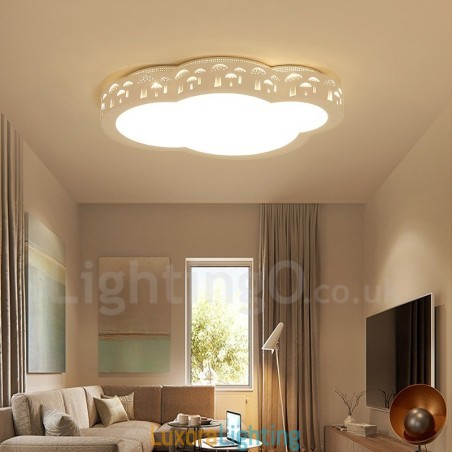 Designer Touch Decorative Modern Contemporary Integrated Flush Mount Light