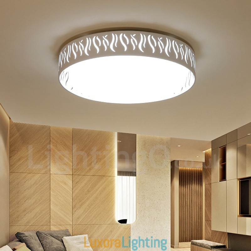 Designer Touch Decorative Modern Contemporary Integrated Metal Flush Mount Light