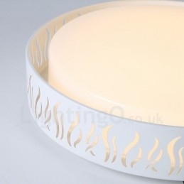 Designer Touch Decorative Modern Contemporary Integrated Metal Flush Mount Light