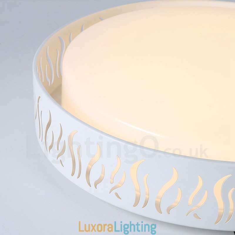 Designer Touch Decorative Modern Contemporary Integrated Metal Flush Mount Light