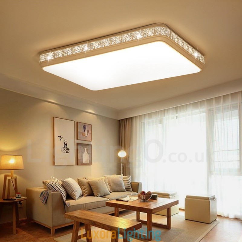 Designer Touch Decorative Modern Contemporary Integrated Metal Flush Mount Light