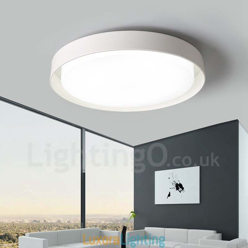 Designer Touch Decorative Modern Contemporary Integrated Metal Flush Mount Light