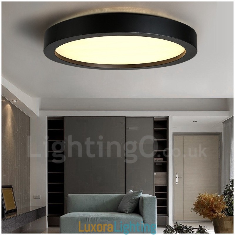 Designer Touch Decorative Modern Contemporary Integrated Metal Flush Mount Light