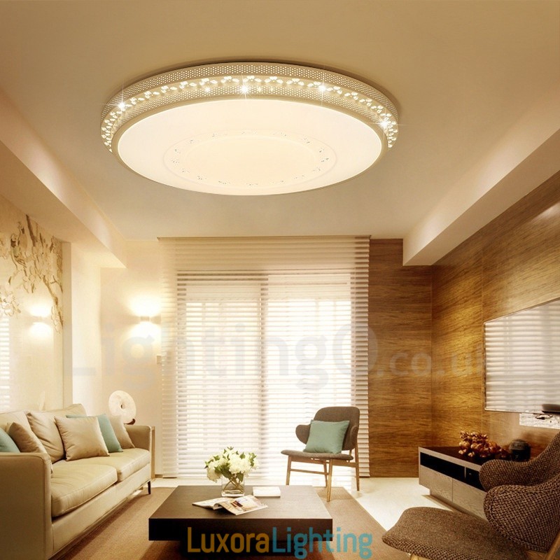 Designer Touch Decorative Modern Contemporary Integrated Metal Flush Mount Light