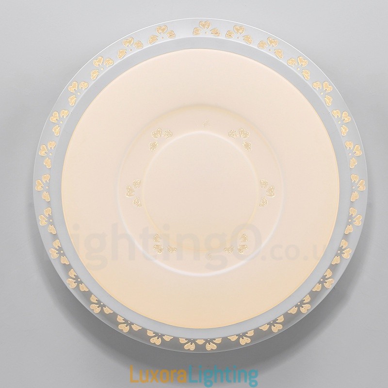 Designer Touch Decorative Modern Contemporary Integrated Metal Flush Mount Light