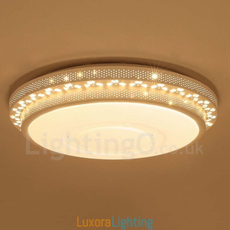 Designer Touch Decorative Modern Contemporary Integrated Metal Flush Mount Light