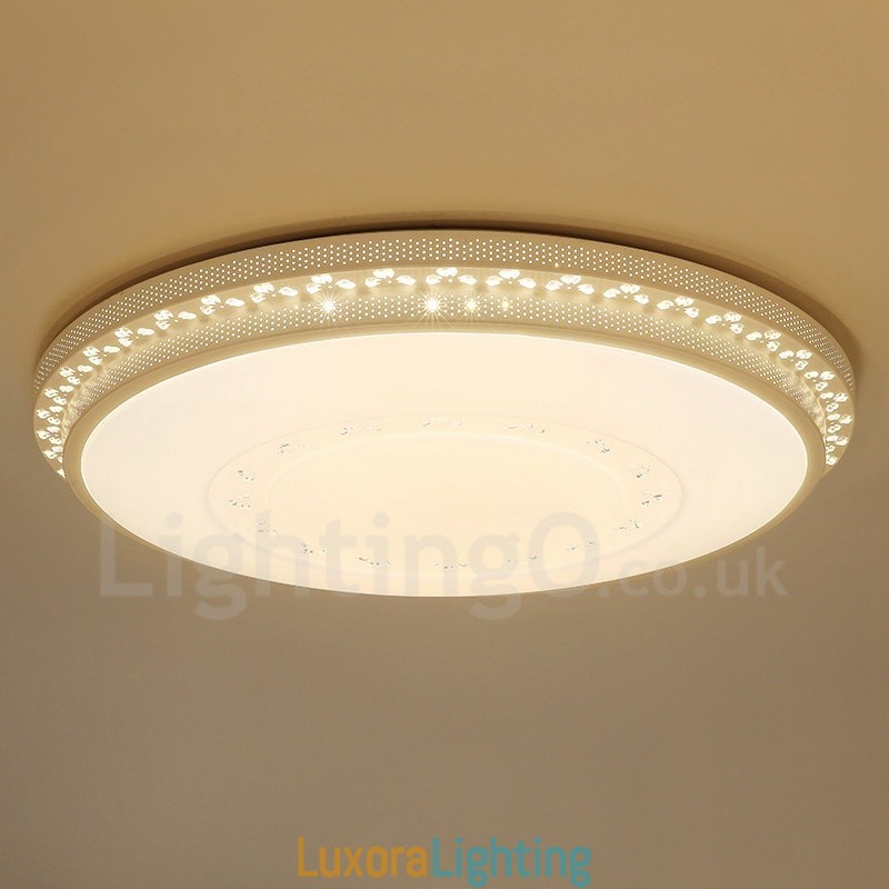 Designer Touch Decorative Modern Contemporary Integrated Metal Flush Mount Light