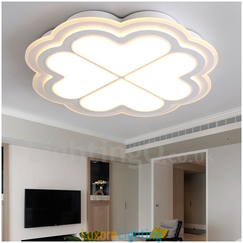 Designer Touch Decorative Modern Contemporary Integrated Metal Flush Mount Light