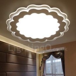 Designer Touch Decorative Modern Contemporary Integrated Metal Flush Mount Light