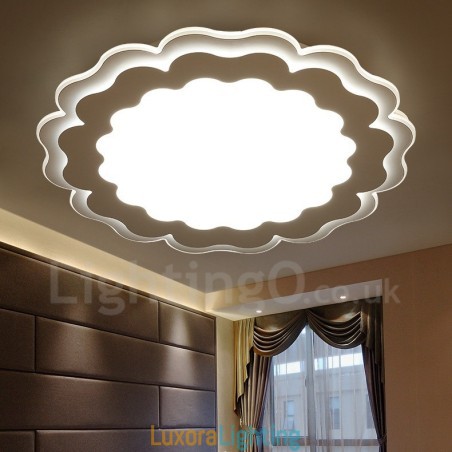 Designer Touch Decorative Modern Contemporary Integrated Metal Flush Mount Light