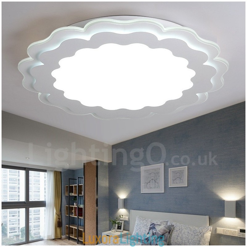 Designer Touch Decorative Modern Contemporary Integrated Metal Flush Mount Light