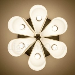 Designer Touch Decorative 6 Light Rustic Lodge Integrated Flush Mount Light