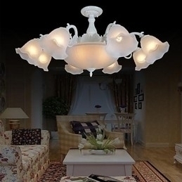 Designer Touch Decorative Flush Mount White European Retro Classic