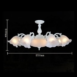 Designer Touch Decorative Flush Mount White European Retro Classic