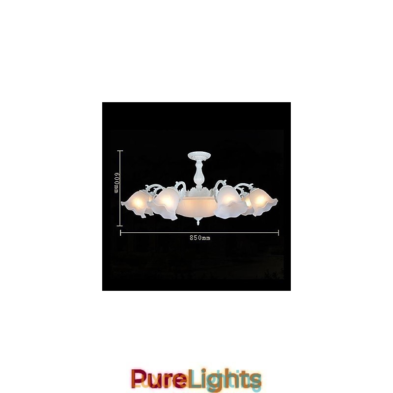 Designer Touch Decorative Flush Mount White European Retro Classic