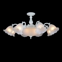 Designer Touch Decorative Flush Mount White European Retro Classic