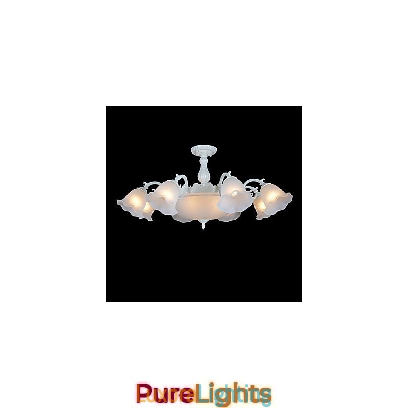 Designer Touch Decorative Flush Mount White European Retro Classic