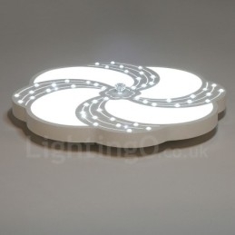 Designer Touch Decorative Modern Contemporary Integrated Metal Flush Mount Light